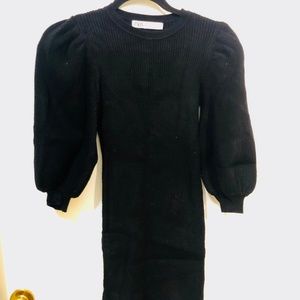 Black Midi Sweater Dress